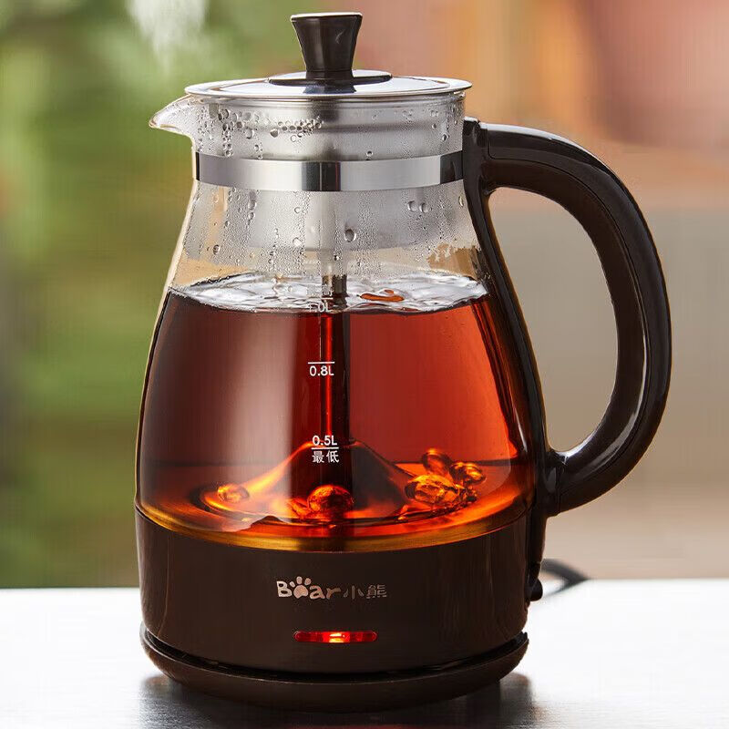 小熊(Bear) 煮茶壶 电茶炉煮茶壶喷淋式蒸茶器养生壶办公室 机械款 ZCQ-P10G5