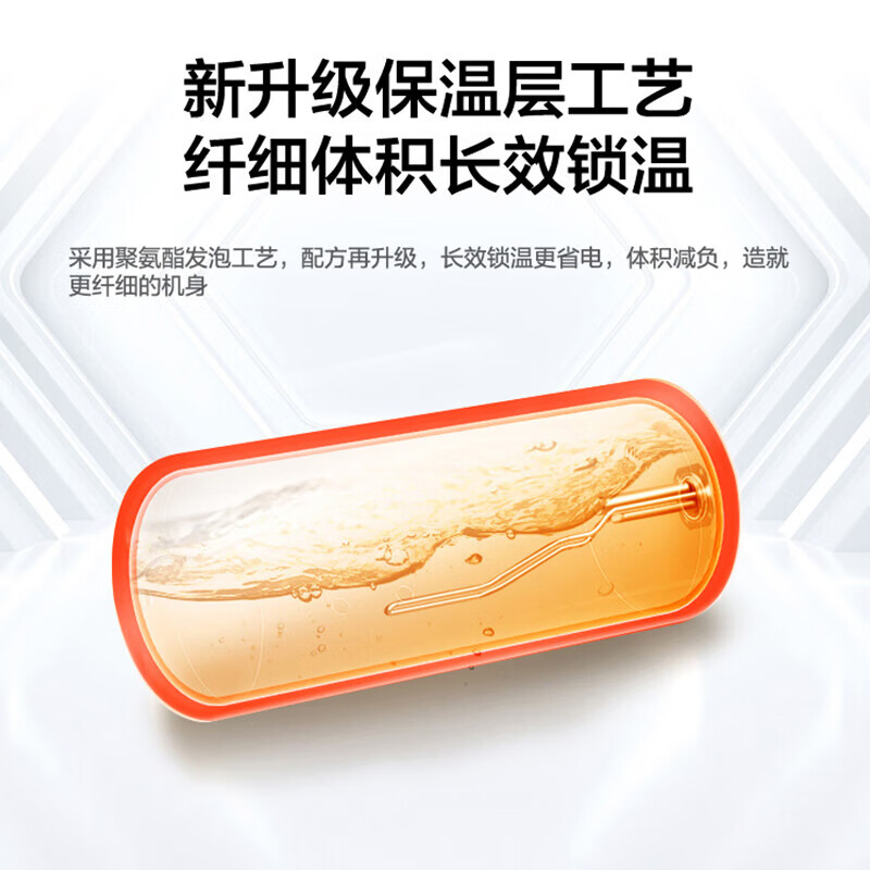 海尔(Haier)电热水器全隐藏线控家用50L容量大水量速热安全防电墙旋钮省电节能储水式电热水器 ES50H-L5N01高清大图