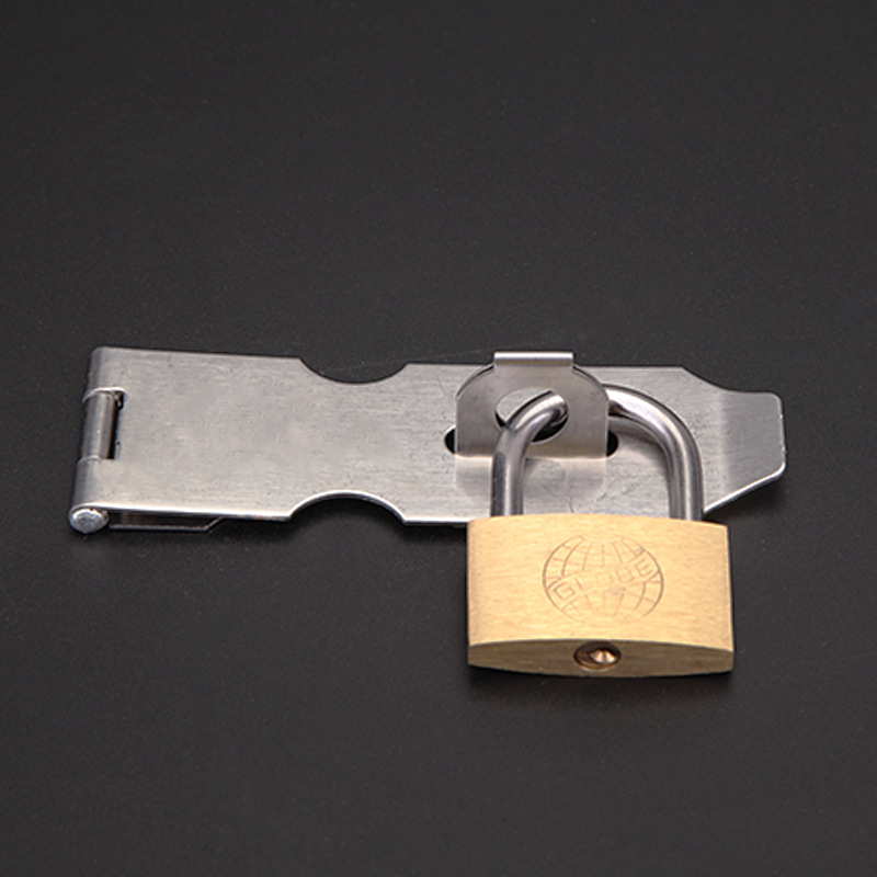 不锈钢锁扣锁牌门扣/抽屉门搭扣 4寸 100mm长