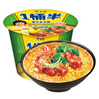 今麦郎一桶半葱香排骨面整箱装12桶速食方便面多口味老坛酸菜红烧牛肉面速食桶装泡面 一桶半葱香排骨面批发整箱装