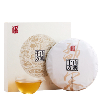 八马茶叶 千山万寨系列普洱茶叶黑茶勐宋大叶种普洱生茶礼盒357g