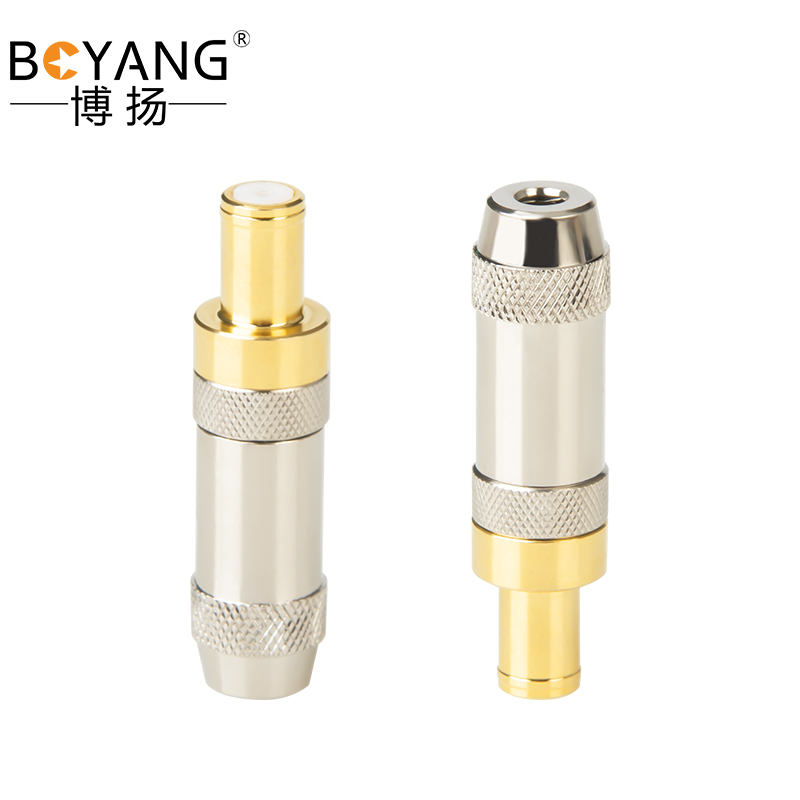 博扬 富士通头 C6Y-K-2-2头2M头E1同轴连接器 DDF射频线插头同轴SYV-75-2-2电缆连接器10个装BY