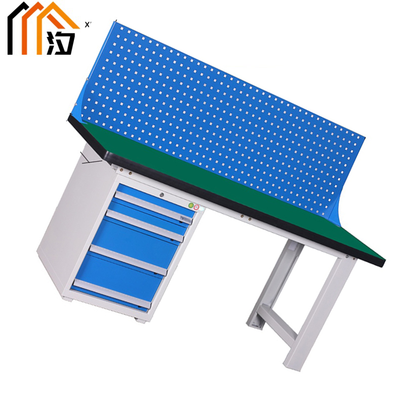 汐防静电钳工工作台 钳工桌150cm张高清大图