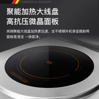 德玛仕电磁双头高背矮汤炉商用 电磁炉大功率 大锅灶HW-STL12C-02(304材质2*12kw)