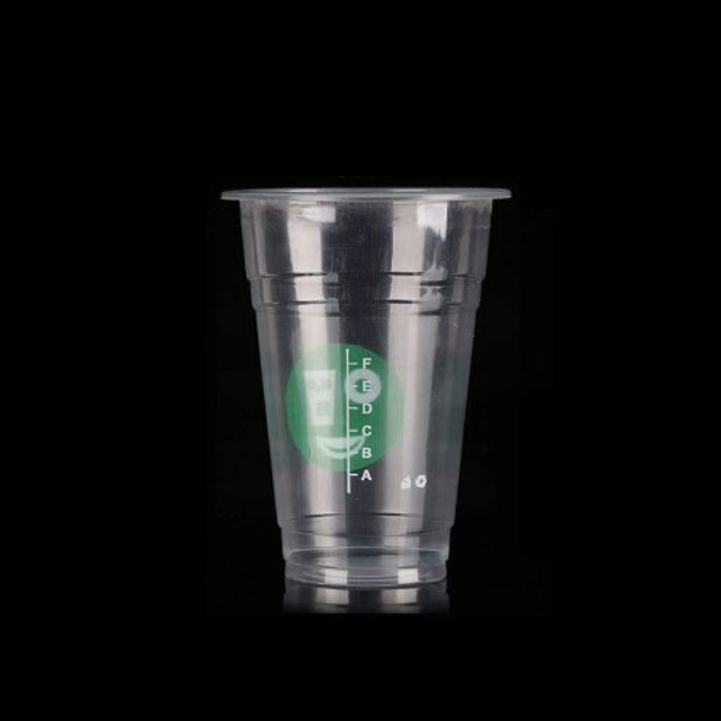 乐扣乐扣 95口径奶茶杯一次性豆浆杯子商用透明塑料杯500ml 1000个/件