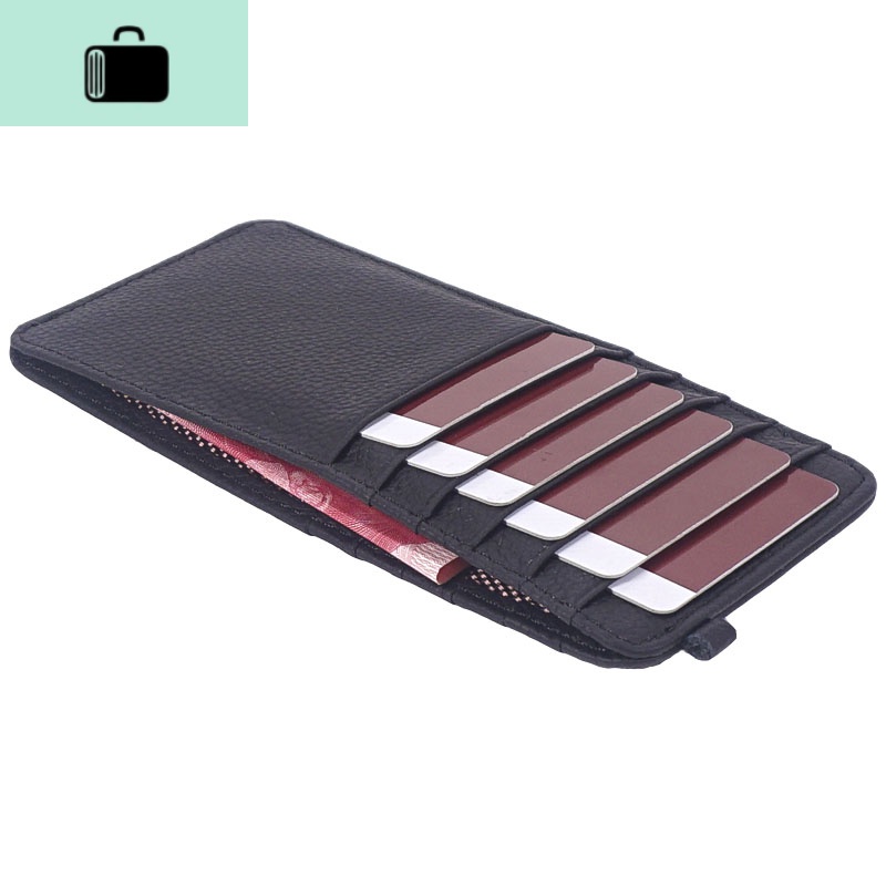 卡包多卡位 银行卡夹卡套男士女士情侣钱包牛皮大容量韩版超薄NEW LAKE高清大图