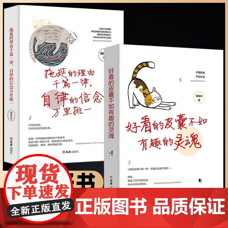 全2册好看的皮囊不如有趣的灵魂+拖延理由千篇一律 青春文学人生哲学故事成功励志书正能量女性自我提升青春文学成功励志正能高清大图