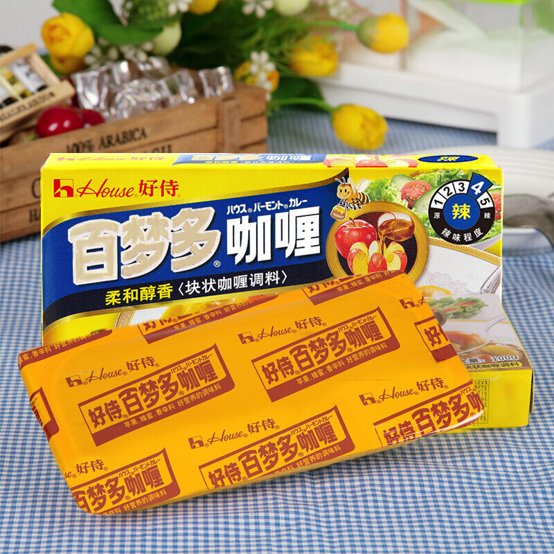 好侍(House) 咖喱 百梦多咖喱 辣味 100g/盒 日式块状咖喱高清大图