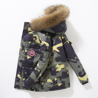 JEEPSPIRIT新款羽绒工装情侣外套羽绒服吉普潮短款时尚冬雪咒加厚衣服_990 XXL 绿迷彩