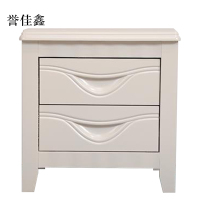 誉佳鑫床头柜简约现代卧室床边储物柜升级款白色50*41*50cm