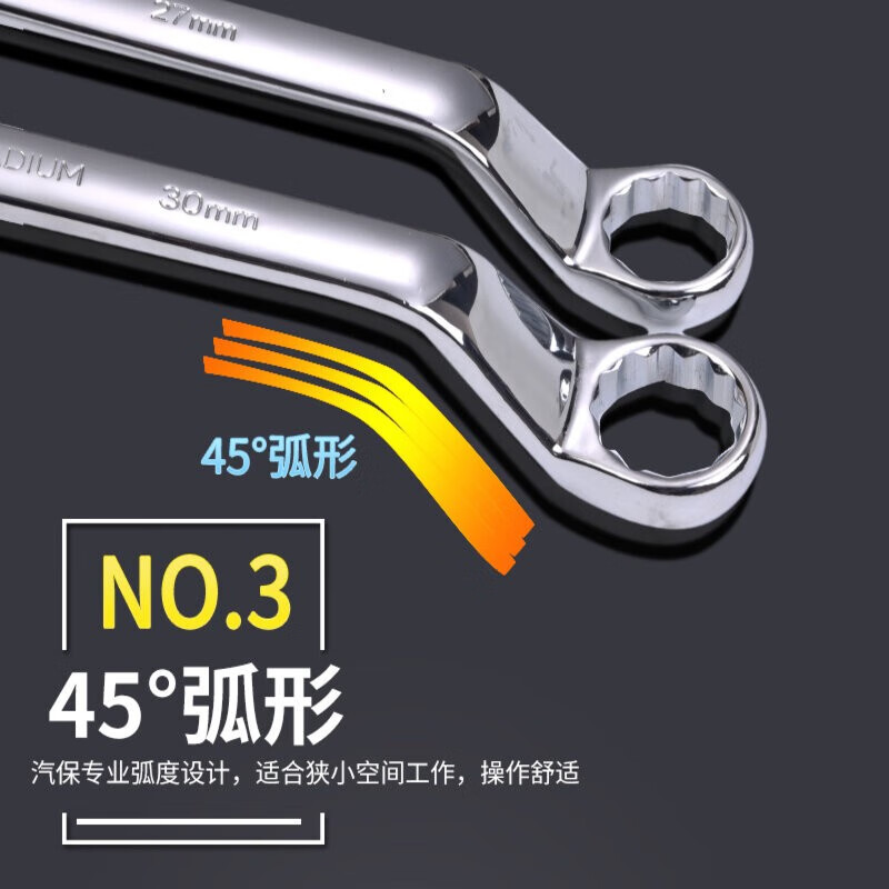 波斯 BS371922 精品梅花扳手19*22mm (5支装) YGQC高清大图