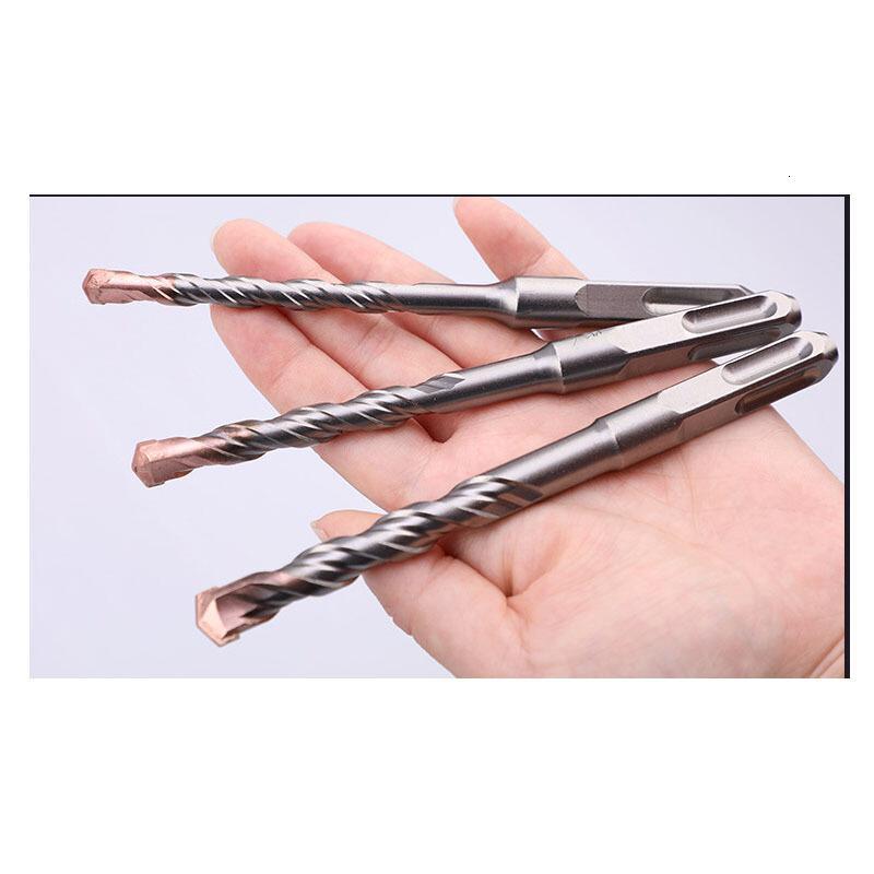 长鹿14*350mm冲击钻打钢筋穿过墙混凝土四坑方柄电锤钻头14*350mm高清大图