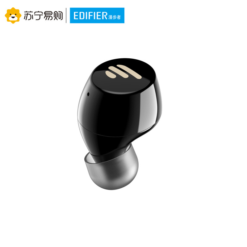 Edifier/漫步者 TWS1 真无线蓝牙耳机 迷你隐形运动手机耳机 通用苹果华为小米手机 黑色