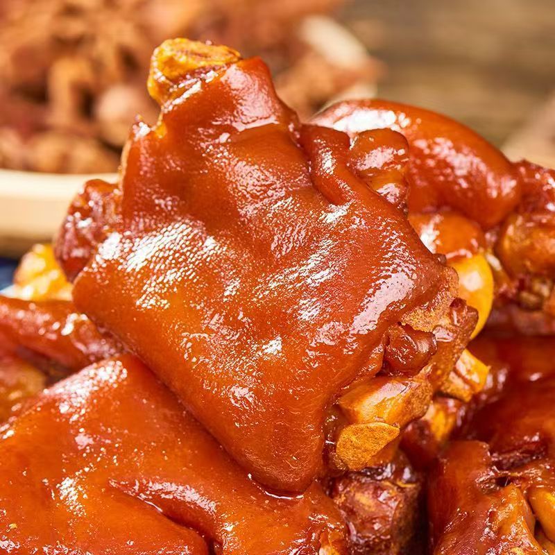 晟世孚众红烧猪蹄猪脚卤味猪手熟食小吃下酒菜酱香猪蹄块速食家常菜即食 红烧猪蹄 250g*5袋