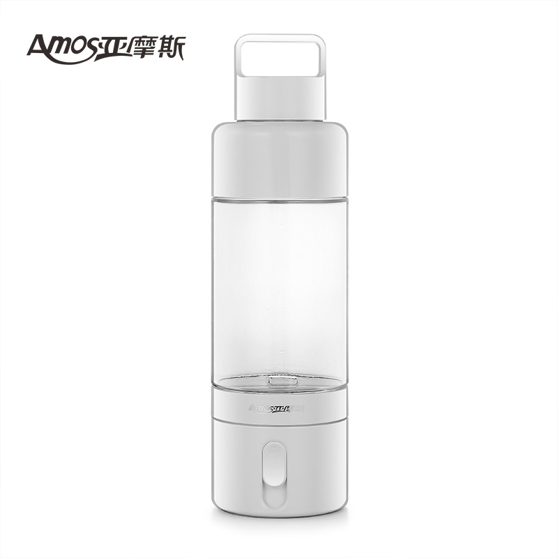亚摩斯(AMOS)电水壶MS-SC05A 运动便携 多功能 时尚创意优质国产温控器 运动美容玻璃 补水杯 500ml白色