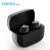 EDIFIER/漫步者 TWS1蓝牙耳机双耳真无线入耳式隐形5.0运动跑步小型华为安卓通用 黑色