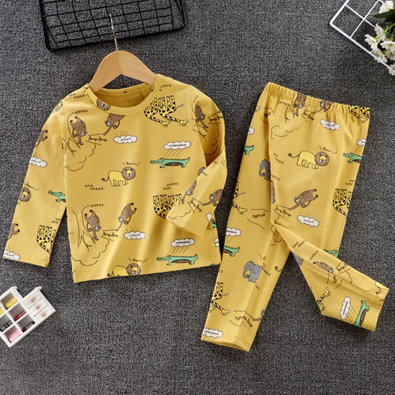 儿童内衣套装秋衣秋裤男女童睡衣家居服婴儿衣服春莎丞