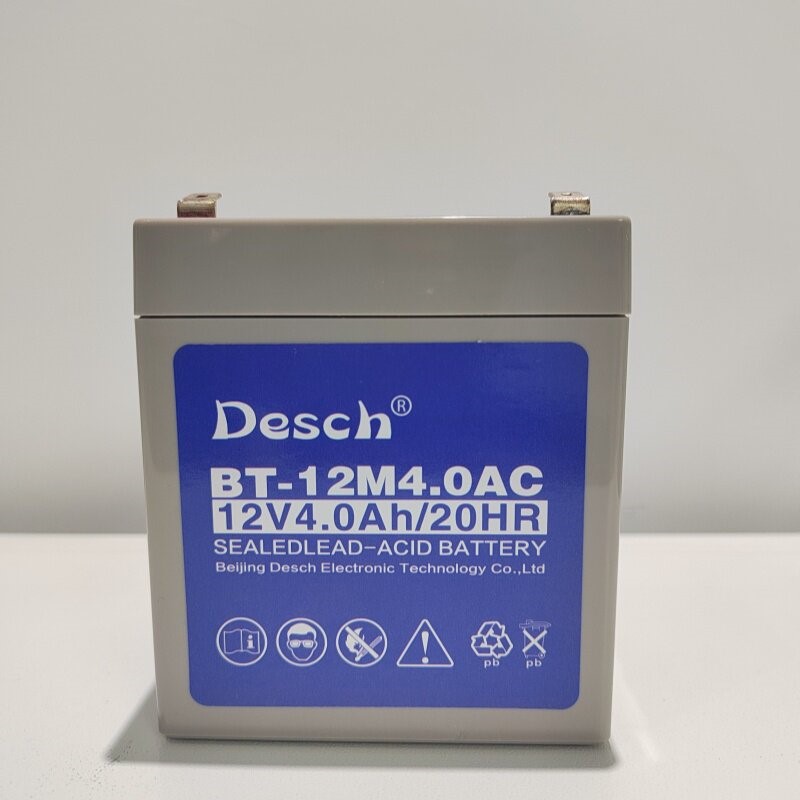 Desch 消防主机备用蓄电池火灾报警控制器电源 12V4.0AH(BT-12M4.0AC)全新原装90*70*100