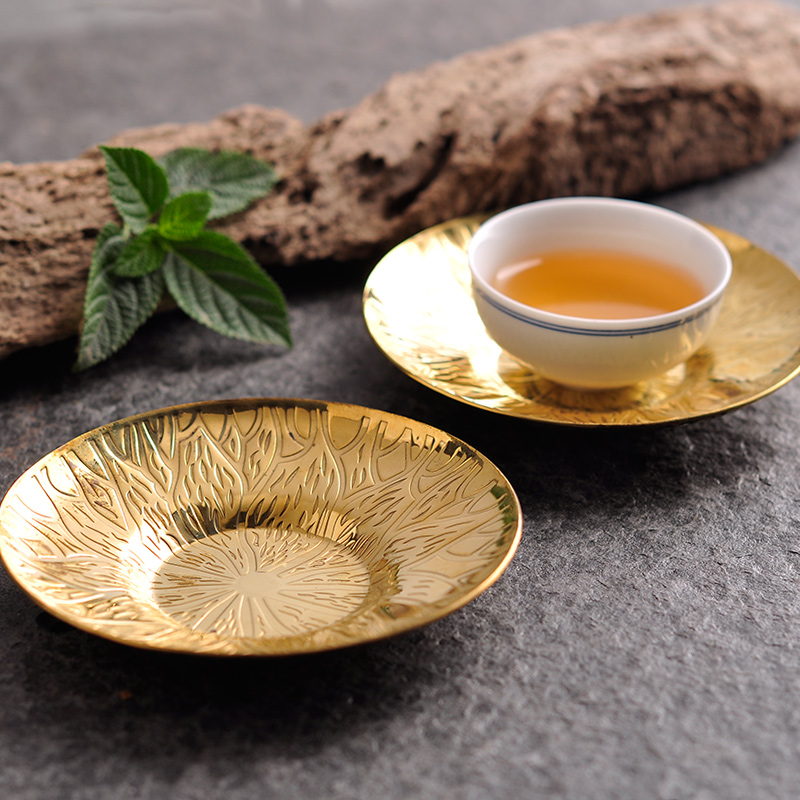 美帮汇金属铜质铝质茶杯垫 茶道茶席配件摆件高清大图