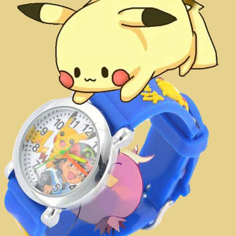 紫色1只特惠冲量皮卡丘电子手表儿童玩具表学生防水手表卡通动漫男孩