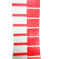 开仰 线缆标签不干胶标签纸38*25+40mm/500片/卷 红色(单位:卷)