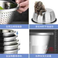 美厨(maxcook)304不锈钢盆调料盆 盘/碟洗菜盆沙拉盆和面腌肉盆 加大加厚32CM可用电磁炉 MCWA673