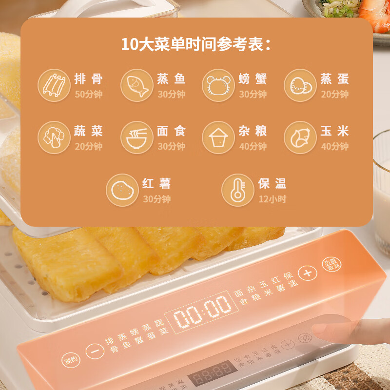 山水(SANSUI)24L多功能三层电蒸锅SZG60K高清大图