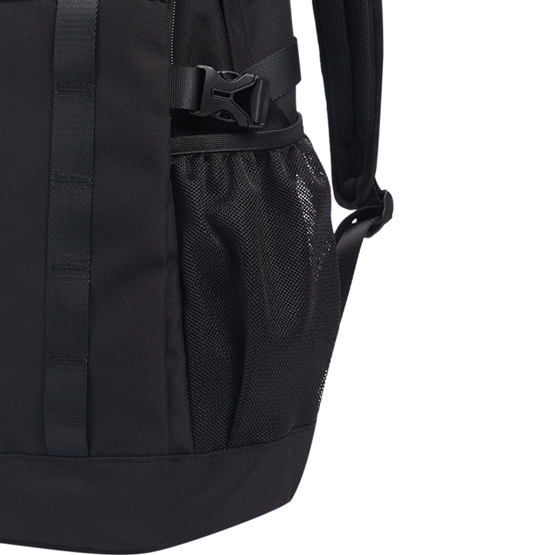 特步 黑色中性双肩包 977337118178/个高清大图