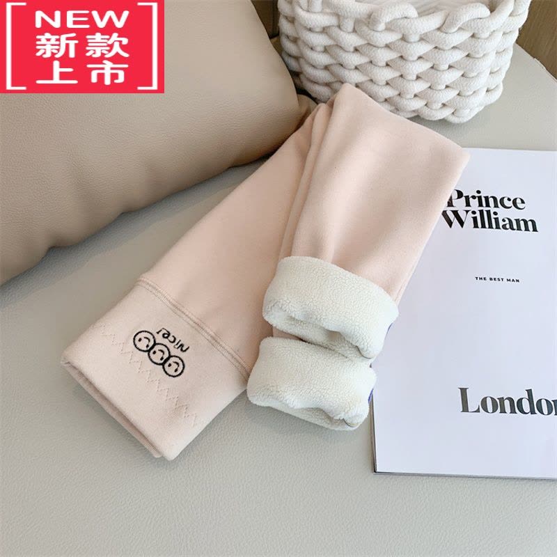 可莉允女童加绒打底裤冬装2022新款洋气儿童保暖裤子小女孩弹力修身长裤图片