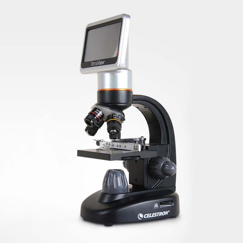 显微镜高倍1600倍学生教学教具专业高清生物检测便携光学数码实验室