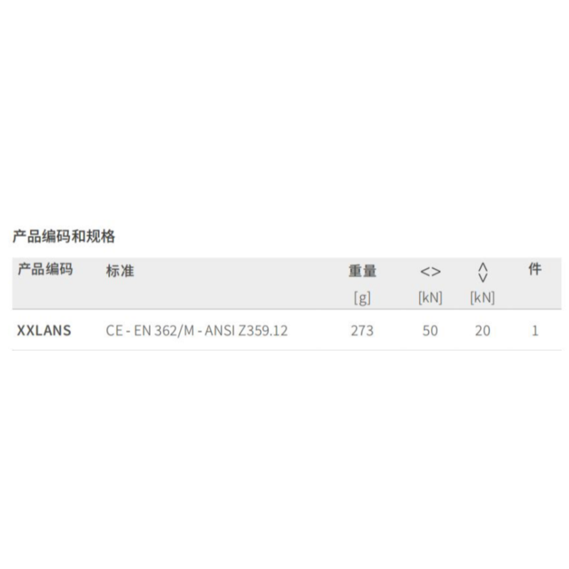 加安和诺安全锁扣Climber-XXLANS高清大图