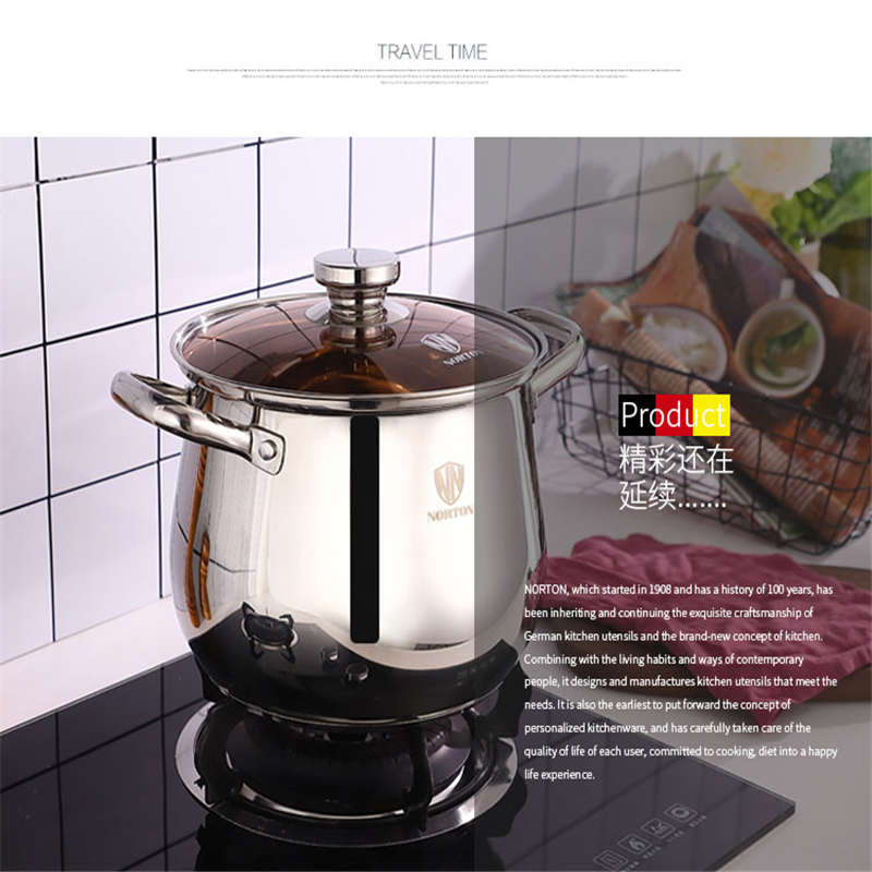 诺顿(NORTON) 米尔图深汤锅3TMET022 深烧锅大汤锅高度22CM 单个价