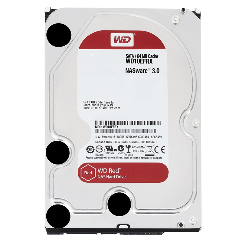 西部数据(WD)红盘 3TB硬盘(NAS) SATA6Gb/s 64M 网络储存(WD30EFRX)定制版