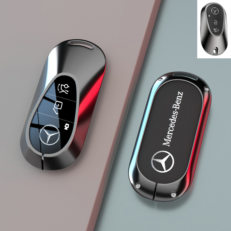 【补贴10%】奔驰c260l钥匙套c级c200l感汽车新款男性s级女2023款壳扣 C款黑色锌合金单壳