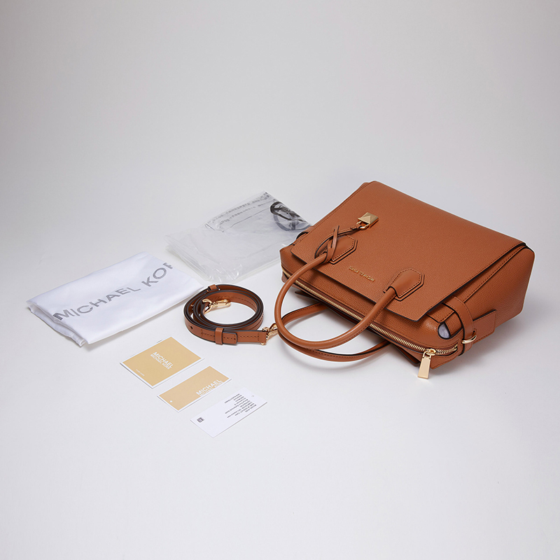 Michael Kors/迈克·科尔斯女士MERCER系列牛皮单肩包30S9GM9S2B橡子棕30S9GM9S2L203