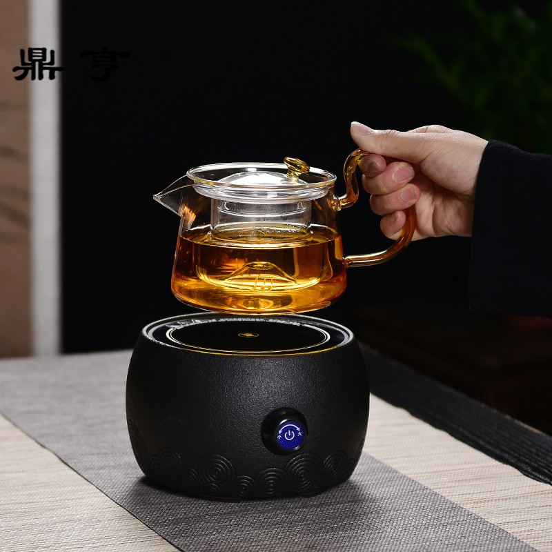 鼎亨电陶炉煮茶 茶炉家用小型泡茶器迷你泡茶壶内胆过滤 耐高温侧