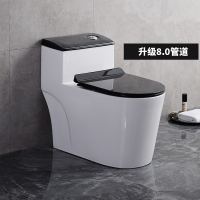 德国YUMR家用马桶彩色黑白马桶 坐便器喷施虹吸式小户型坐便器座便器地排防臭成人家用卫生间虹吸式节水防臭坐厕