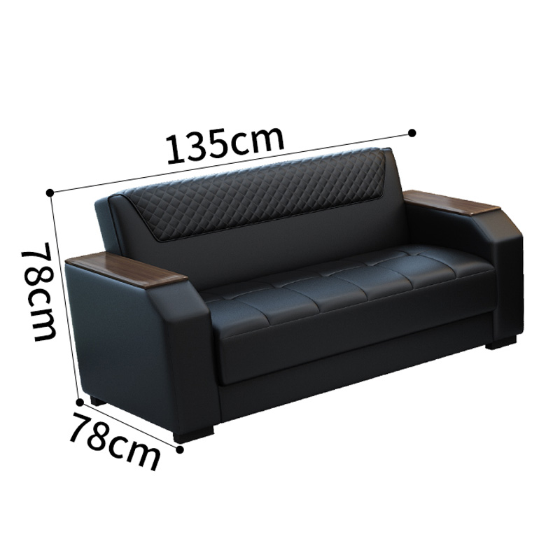 智叶舟商务沙发双人位135*78*78cm张高清大图