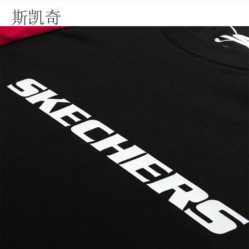斯凯奇 夏季男女同款短袖 P225U126-00GZXL 件高清大图