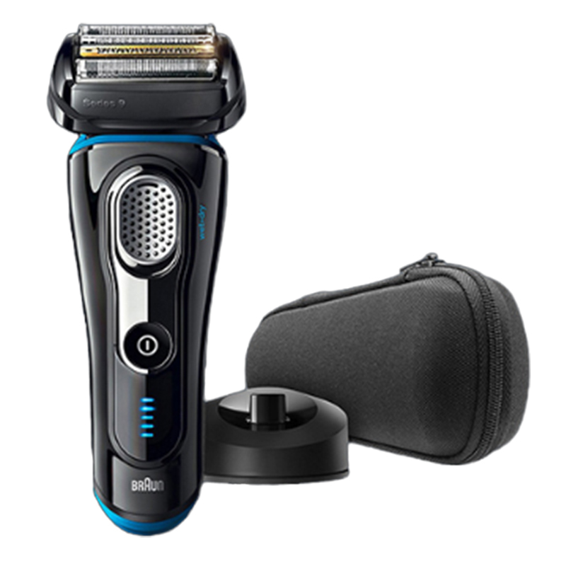 [谐振声波技术]博朗(BRAUN)9240S电动剃须刀 四刀头一体 干湿双剃 全身水洗 声波技术 充电式剃须刀