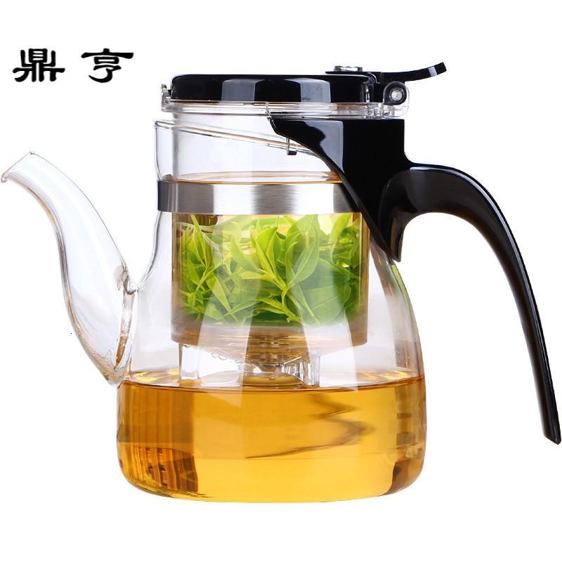 鼎亨飘逸杯耐热玻璃茶壶茶具全过滤加厚泡茶壶玲珑杯子花茶壶茶道