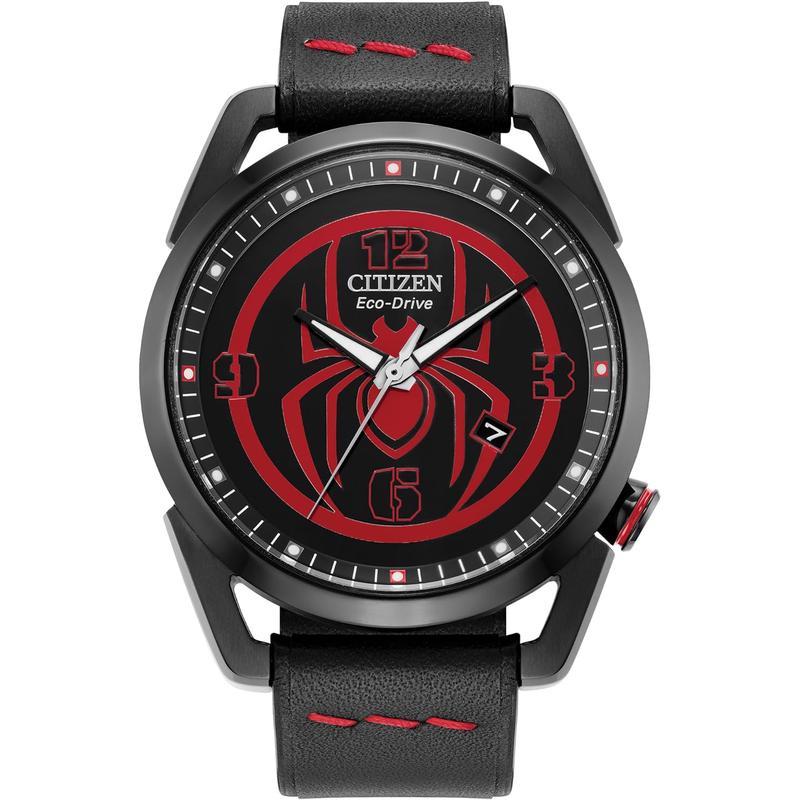 Citizen西铁城 Reloj 男正品漫威蜘蛛侠联名光动能手表AW1685-00W