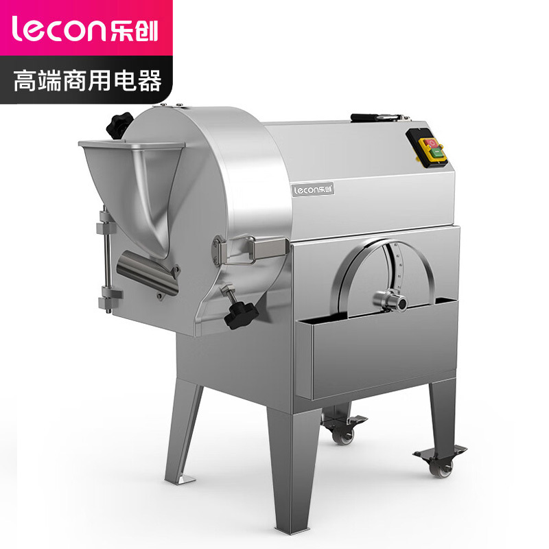 乐创(lecon) 商用球茎类切菜机300-500kg/h酒店食堂切丁切丝切片机 LC-J-G812
