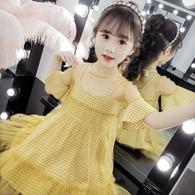 女童吊带裙夏装新款韩版儿童夏季连衣裙小女孩纱裙洋气公主裙莎丞sha