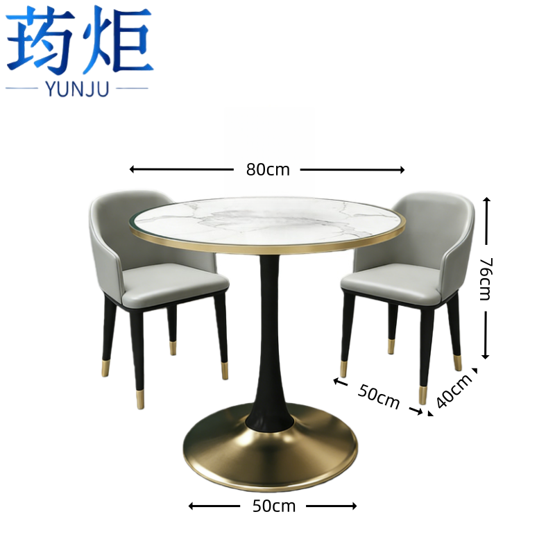 荺炬洽谈桌椅一桌两椅灰组高清大图