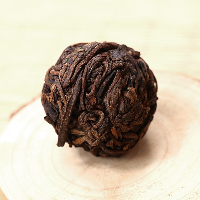 龙珠 熟龙珠茶叶 云南普洱茶 熟茶 龙珠勐库藤条老树普洱熟茶 2017年 云章 熟普洱茶 240克 茶窝茶叶