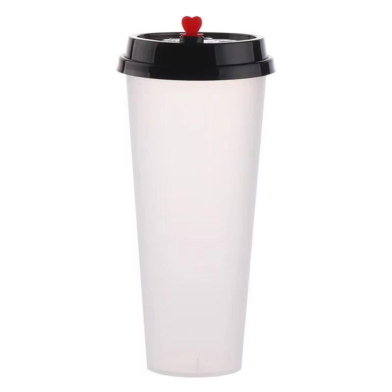 洁雅杰JYJ-TM700透明一次性塑料咖啡奶茶杯加厚PP注塑杯700ml磨砂杯透明杯 单位:包高清大图
