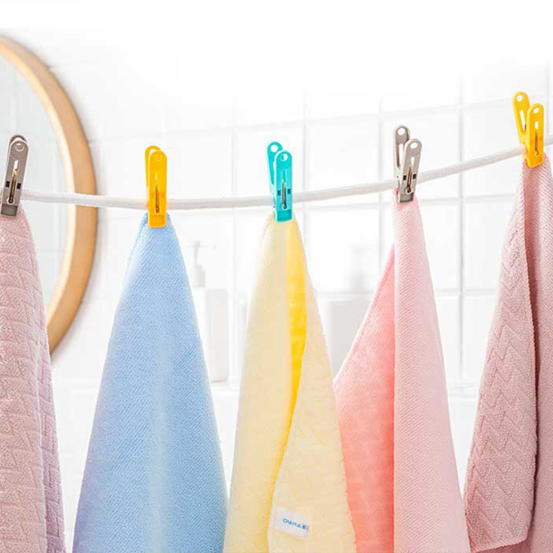 茶花衣夹防滑夹扣锯齿压口加厚材质咬合力强J07002(颜色随机)高清大图