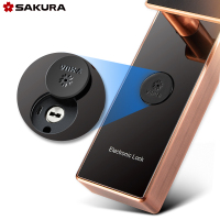 樱花(SAKURA)滑盖指纹锁密码智能感应卡手机APP电子防盗大门锁家用DZ-8989