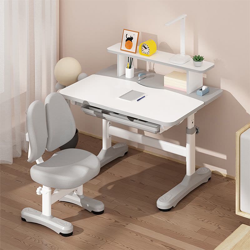 伯课儿童学习桌电脑桌书桌台式家用化妆桌子简易学习写字办公桌图片